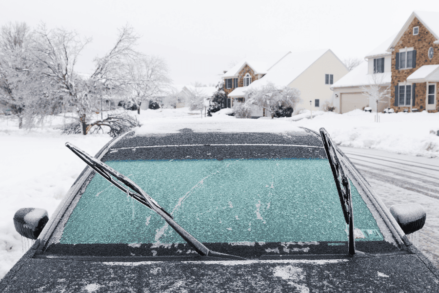 Car and Home in Winter